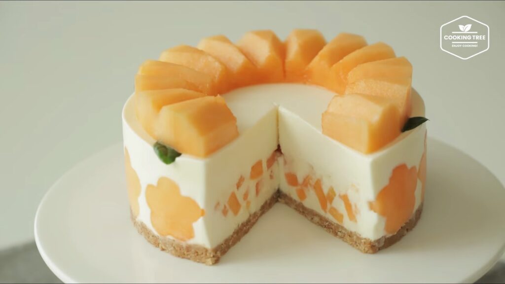 No Bake Cantaloupe Melon Cheesecake Cooking tree