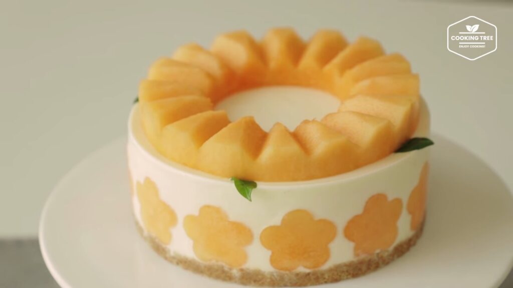 No Bake Cantaloupe Melon Cheesecake Cooking tree