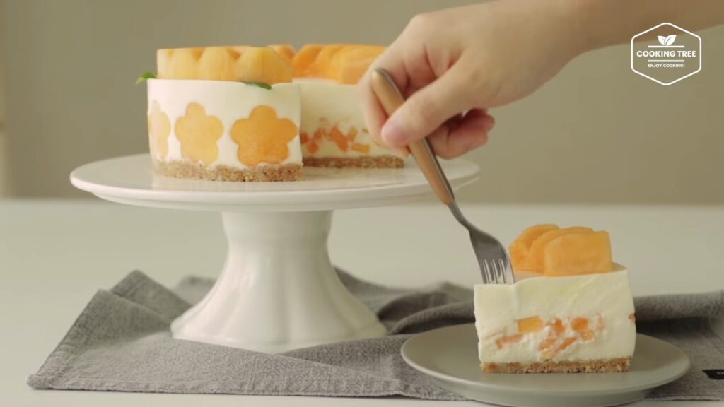 No Bake Cantaloupe Melon Cheesecake Cooking tree