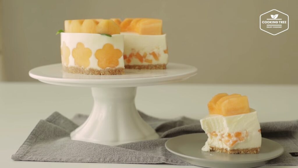 No Bake Cantaloupe Melon Cheesecake Cooking tree