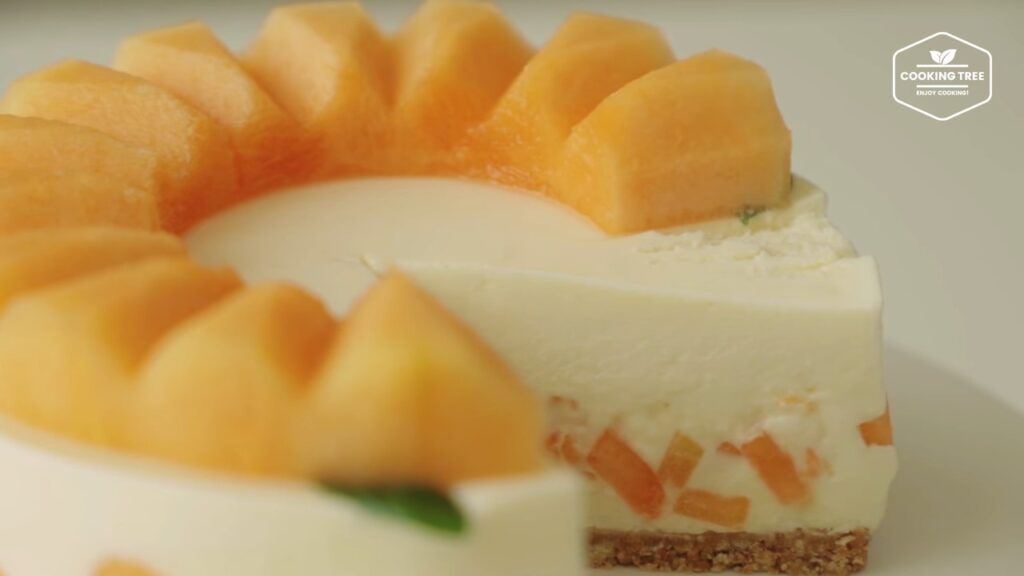 No Bake Cantaloupe Melon Cheesecake Cooking tree