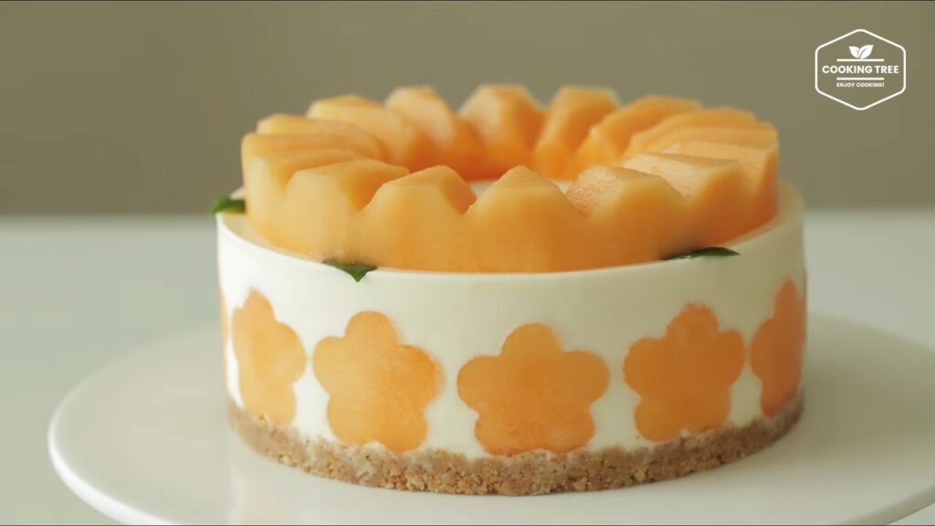 No Bake Cantaloupe Melon Cheesecake Cooking tree