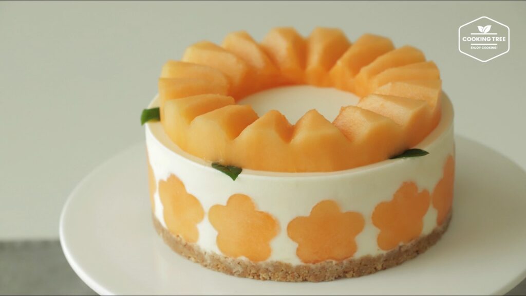 No Bake Cantaloupe Melon Cheesecake Cooking tree