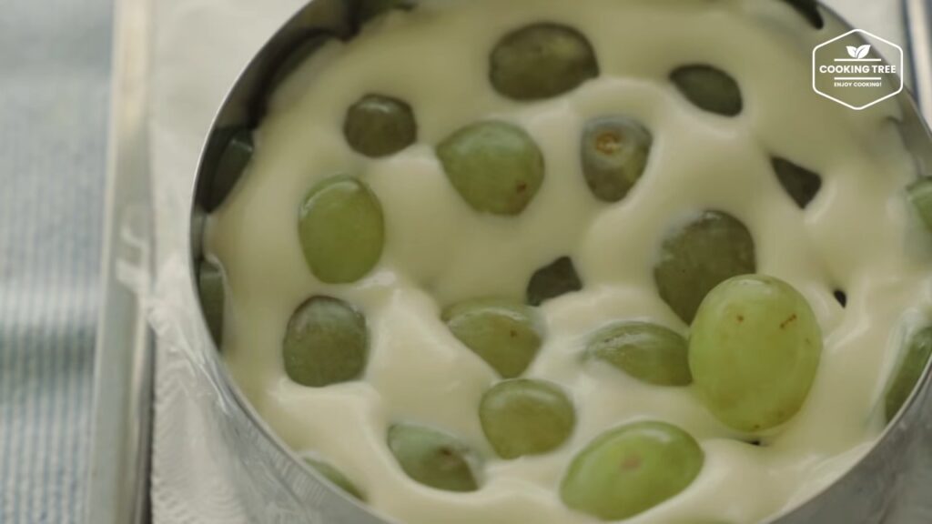 No Bake See through Green Grape Cheesecake Recipe Cooking tree