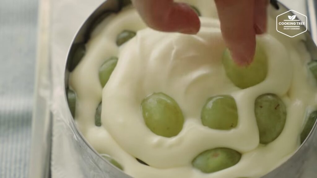 No Bake See through Green Grape Cheesecake Recipe Cooking tree