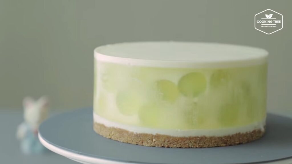 No Bake See through Green Grape Cheesecake Recipe Cooking tree