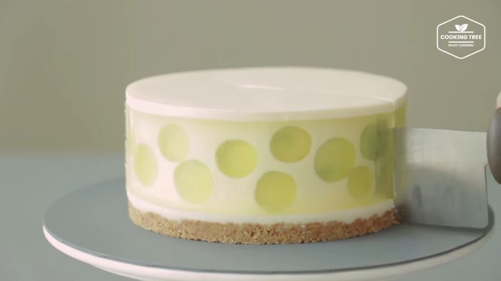 No Bake See through Green Grape Cheesecake Recipe Cooking tree