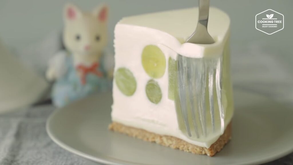 No Bake See through Green Grape Cheesecake Recipe Cooking tree