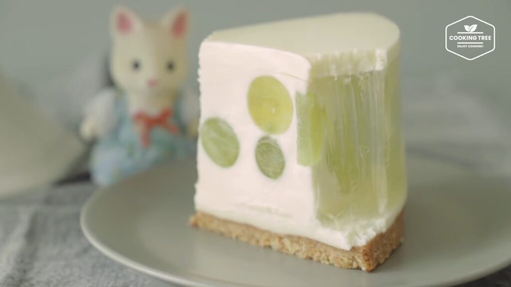 No Bake See through Green Grape Cheesecake Recipe Cooking tree