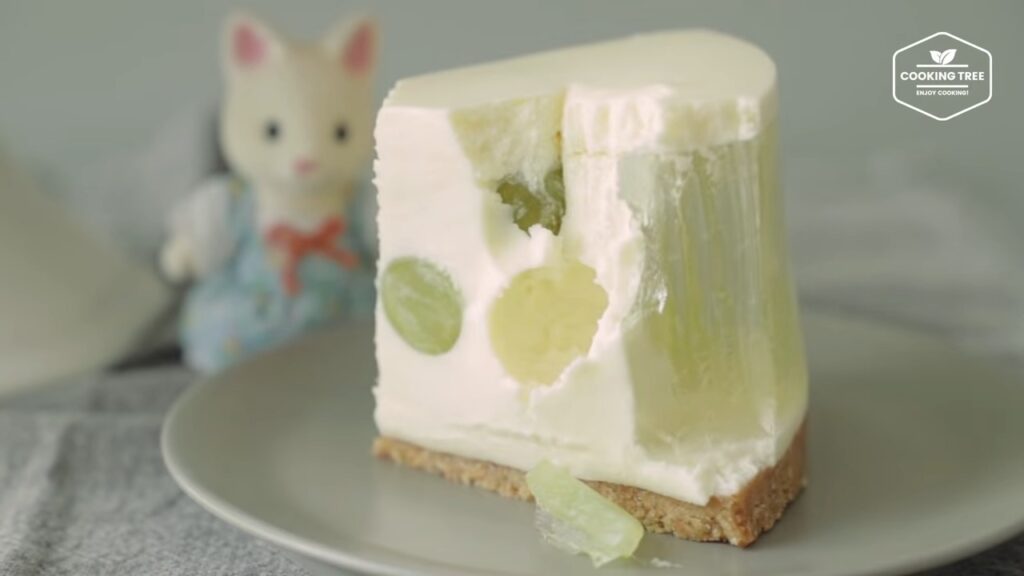 No Bake See through Green Grape Cheesecake Recipe Cooking tree