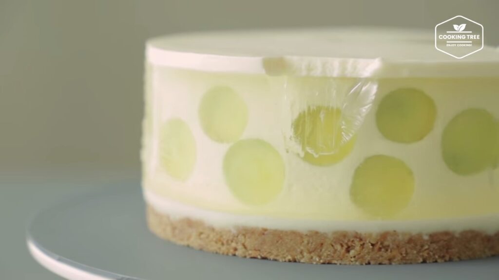 No Bake See through Green Grape Cheesecake Recipe Cooking tree