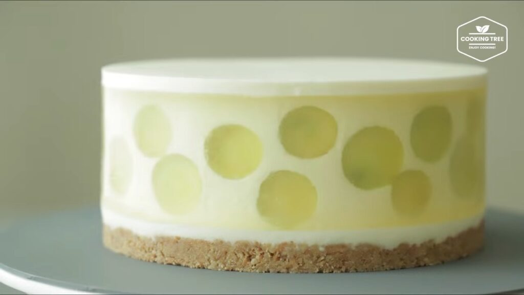 No Bake See through Green Grape Cheesecake Recipe Cooking tree