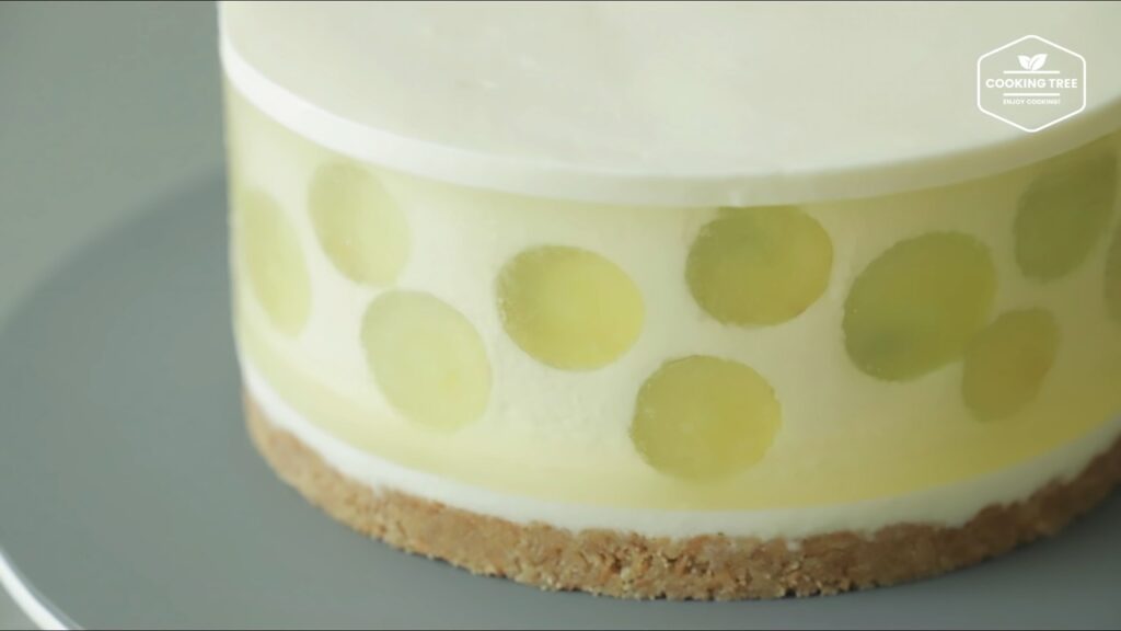 No Bake See through Green Grape Cheesecake Recipe Cooking tree