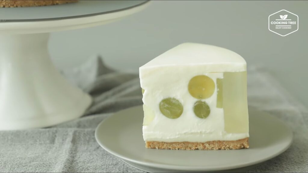 No Bake See through Green Grape Cheesecake Recipe Cooking tree