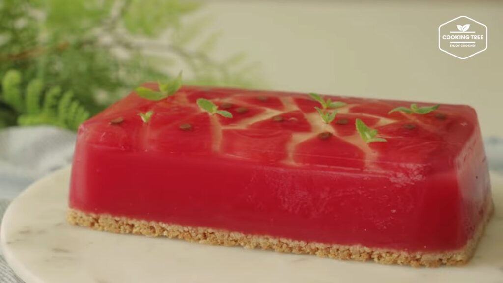 No Bake Watermelon Jelly Cheesecake Recipe Cooking tree