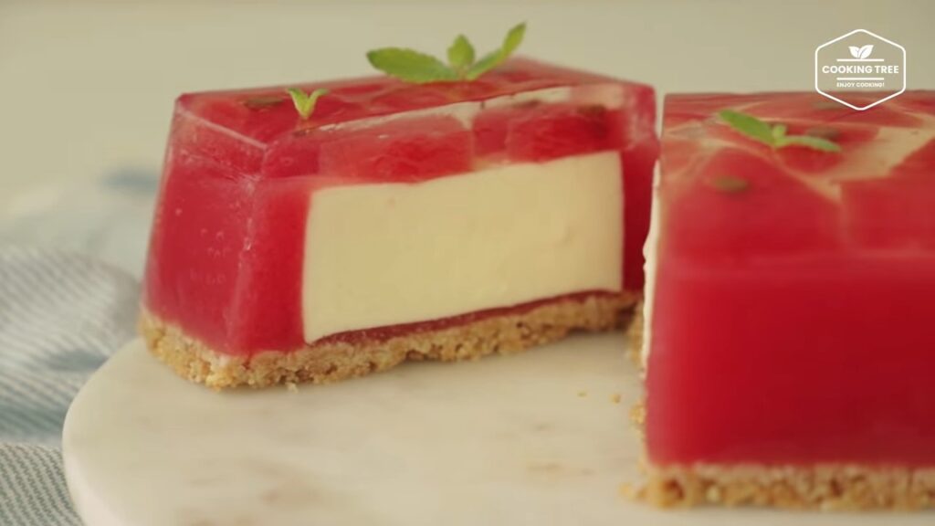 No Bake Watermelon Jelly Cheesecake Recipe Cooking tree