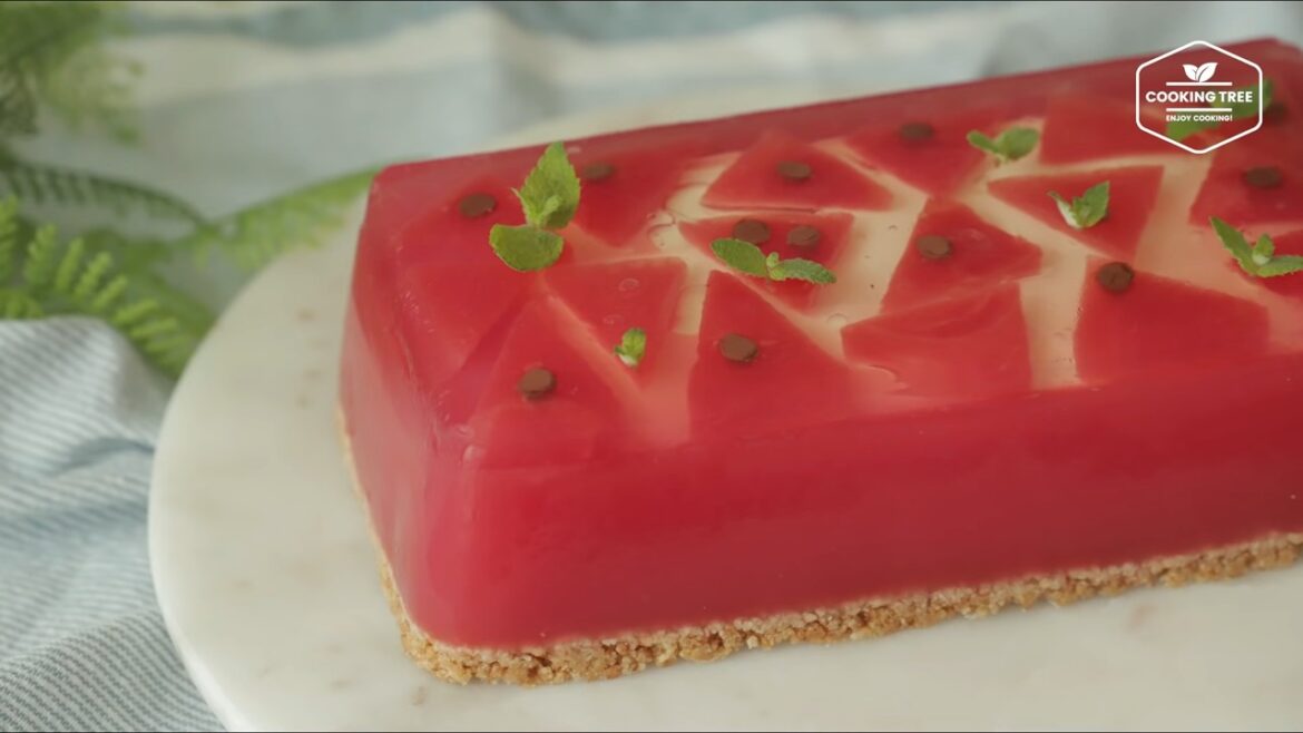 No Bake Watermelon Jelly Cheesecake Recipe Cooking tree No Bake Watermelon Jelly Cheesecake Recipe Cooking tree