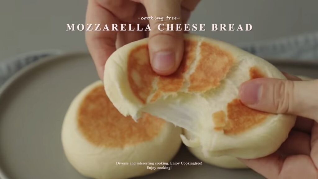 No Oven Fry Pan Mozzarella Cheese Bread Recipe Cooking tree