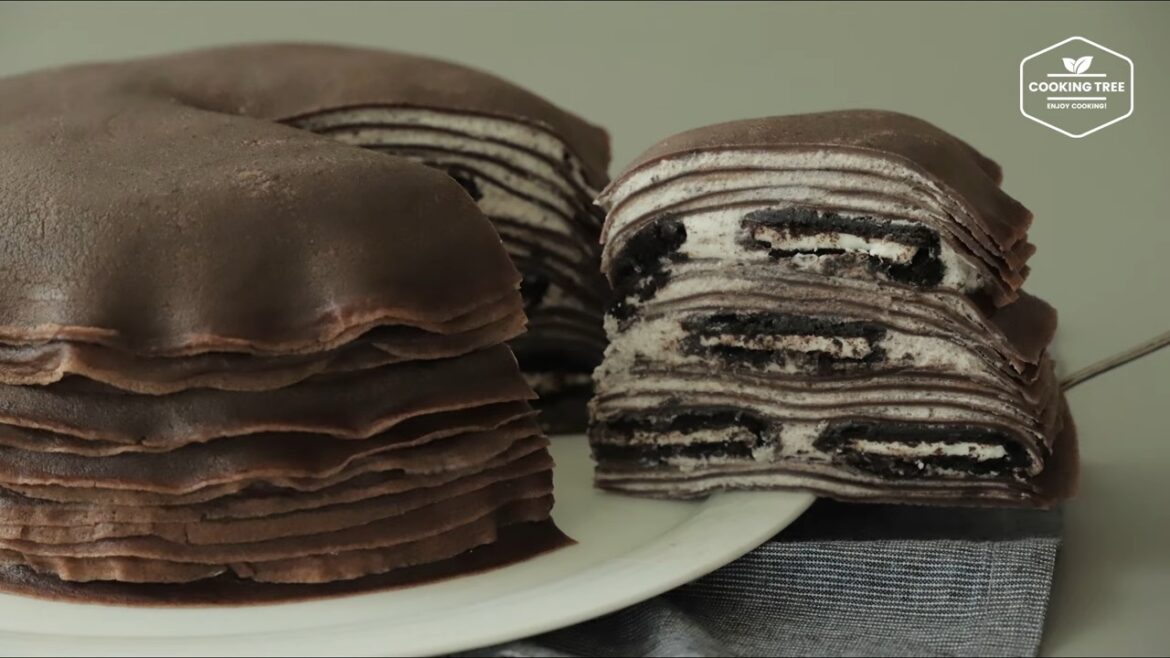 Oreo Crepe Cake Recipe Cooking tree