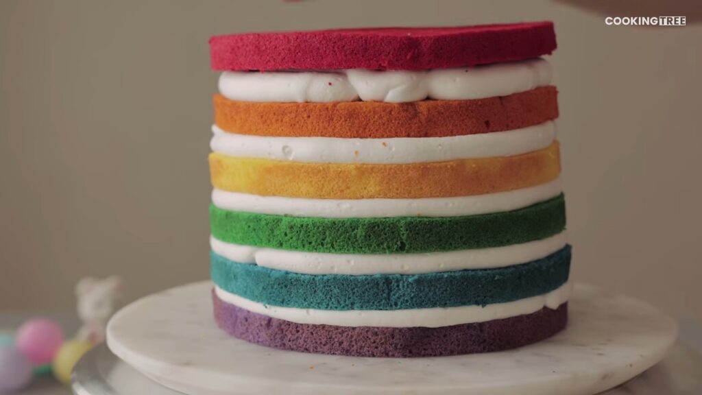 Rainbow Cake by Dore dore Doppel Cooking