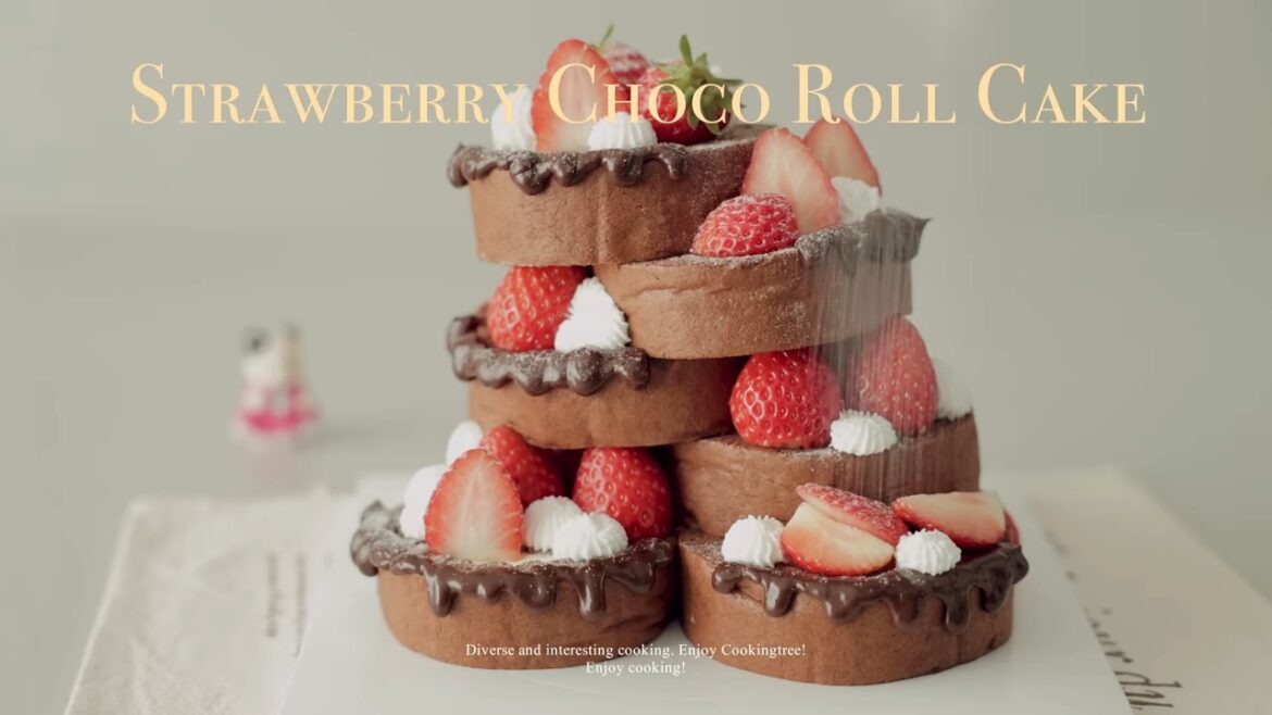 Strawberry Chocolate Roll Cake Recipe