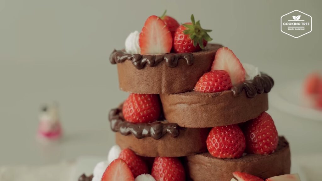 Strawberry Chocolate Roll Cake Recipe Cooking tree