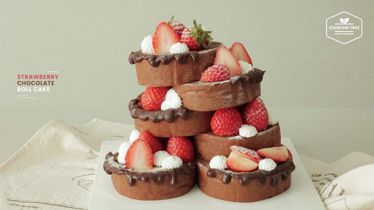 Strawberry Chocolate Roll Cake Recipe strawberry-chocolate-roll-cake-recipe