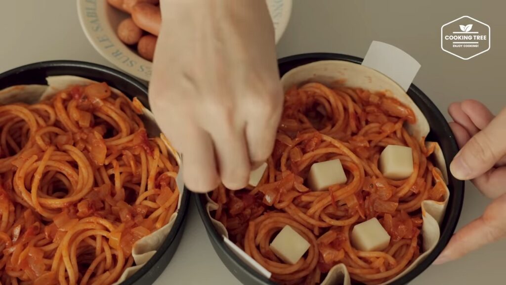 Tortilla topped with Spaghetti Recipe Cooking tree