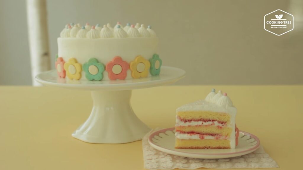 Flower cookie cake Recipe Cooking tree