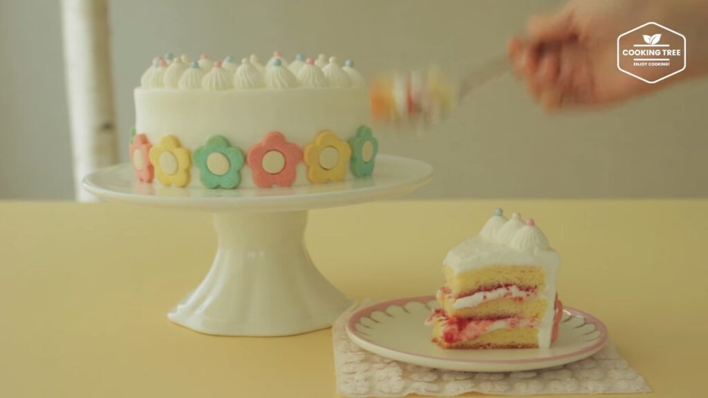 Flower cookie cake Recipe Cooking tree