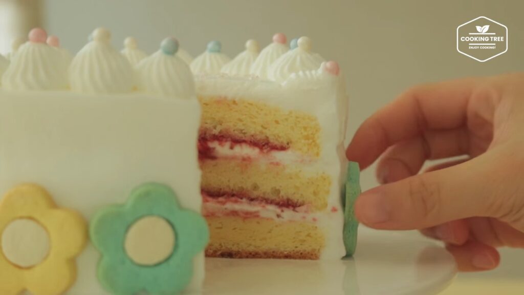 Flower cookie cake Recipe Cooking tree