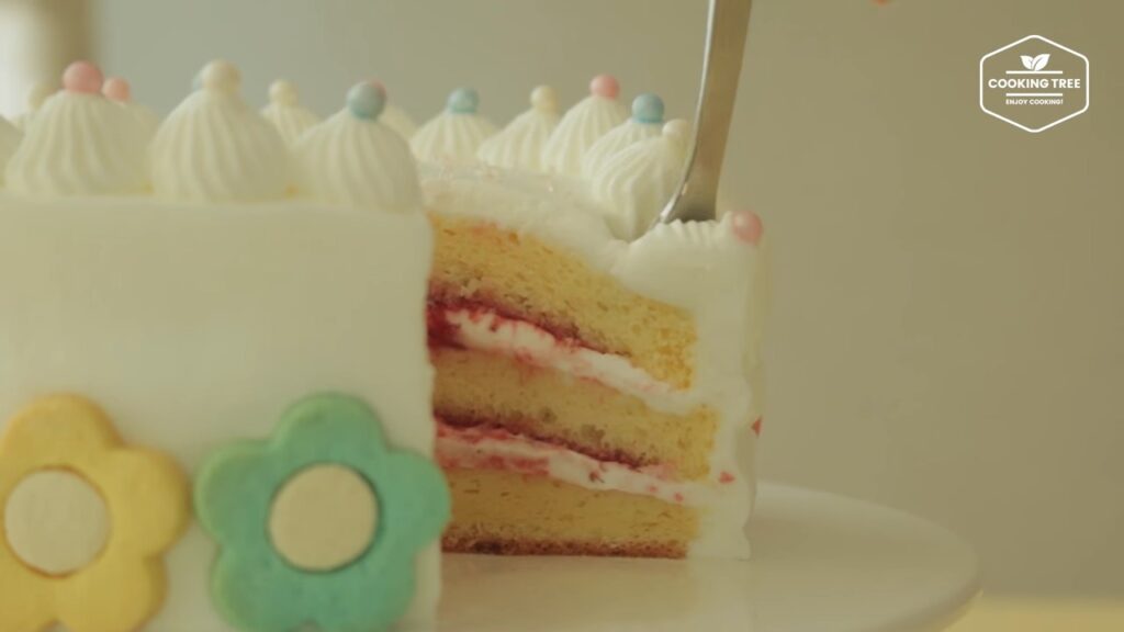 Flower cookie cake Recipe Cooking tree