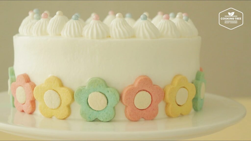 Flower cookie cake Recipe Cooking tree