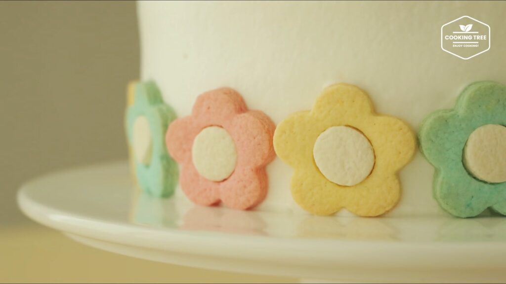 Flower cookie cake Recipe Cooking tree