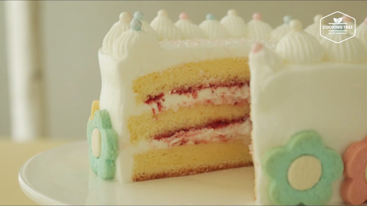 Flower cookie cake Recipe Cooking tree Flower cookie cake Recipe Cooking tree