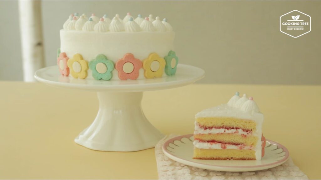 Flower cookie cake Recipe Cooking tree