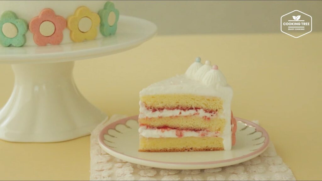 Flower cookie cake Recipe Cooking tree