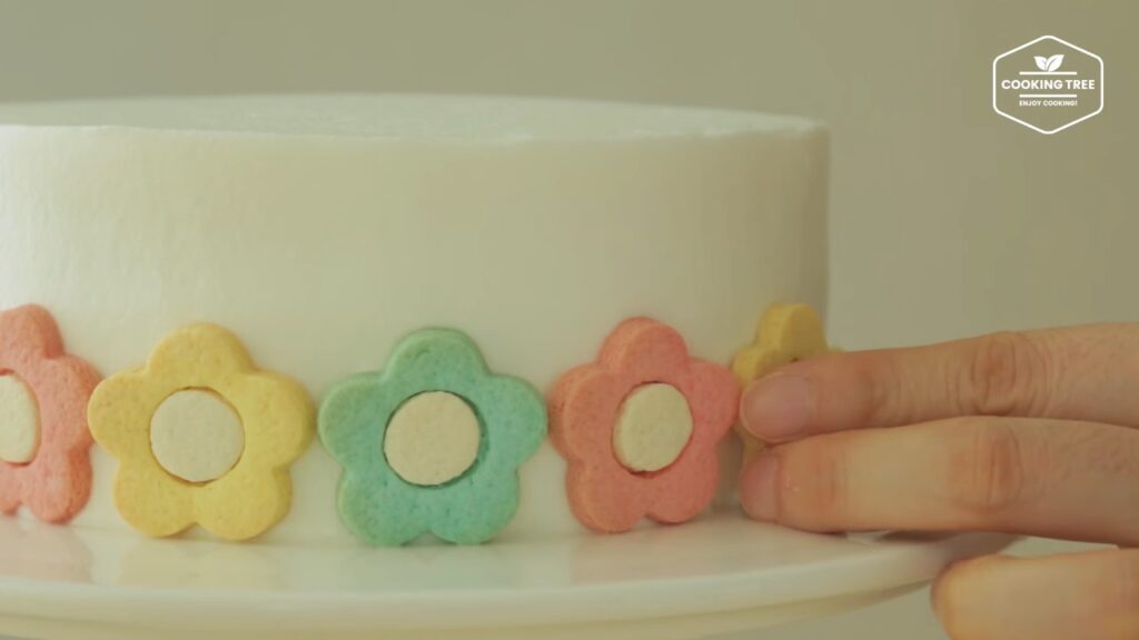 Flower cookie cake Recipe Cooking tree