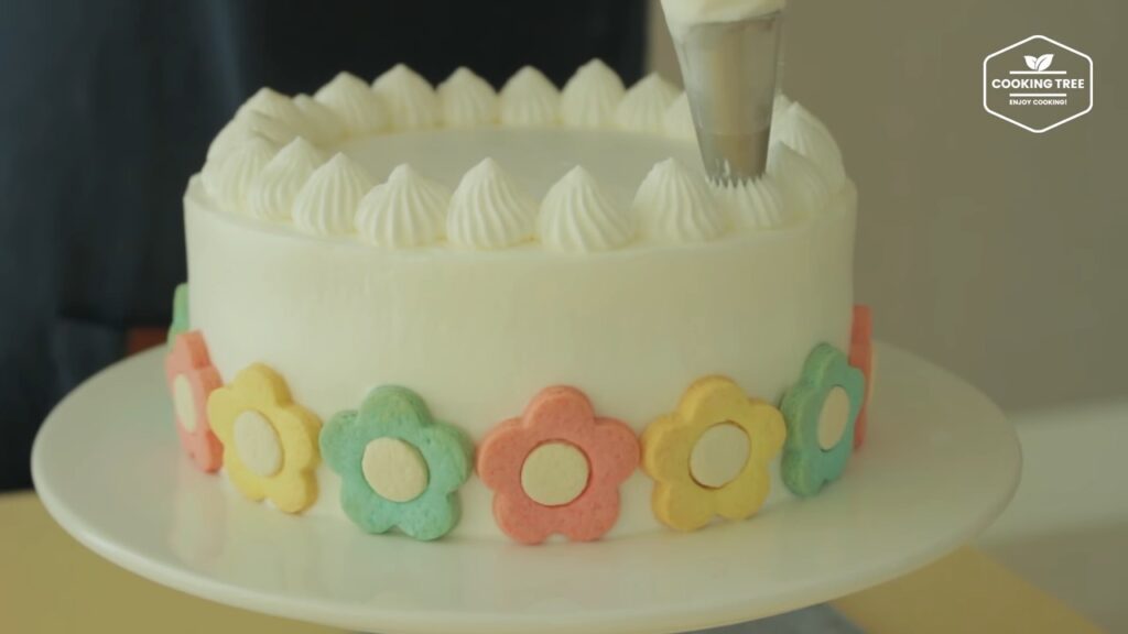 Flower cookie cake Recipe Cooking tree