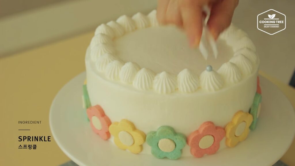 Flower cookie cake Recipe Cooking tree