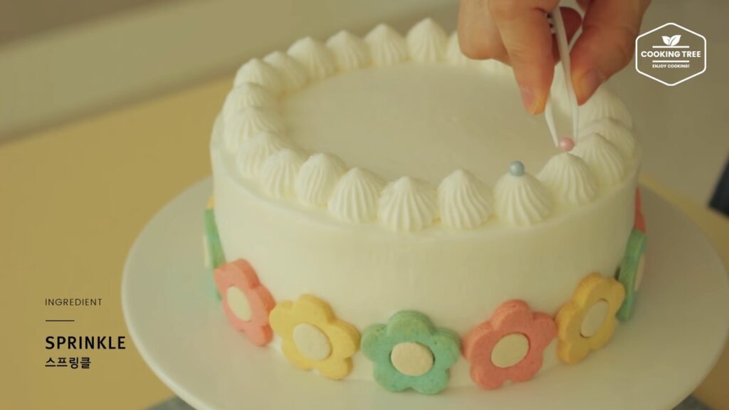 Flower cookie cake Recipe Cooking tree