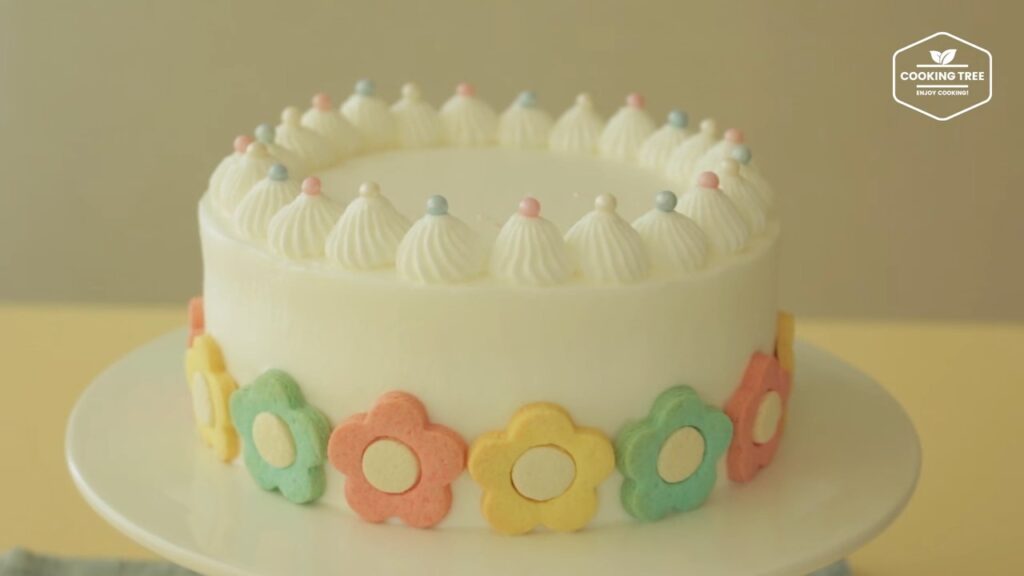 Flower cookie cake Recipe Cooking tree