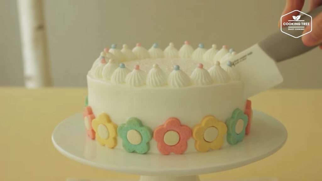 Flower cookie cake Recipe Cooking tree