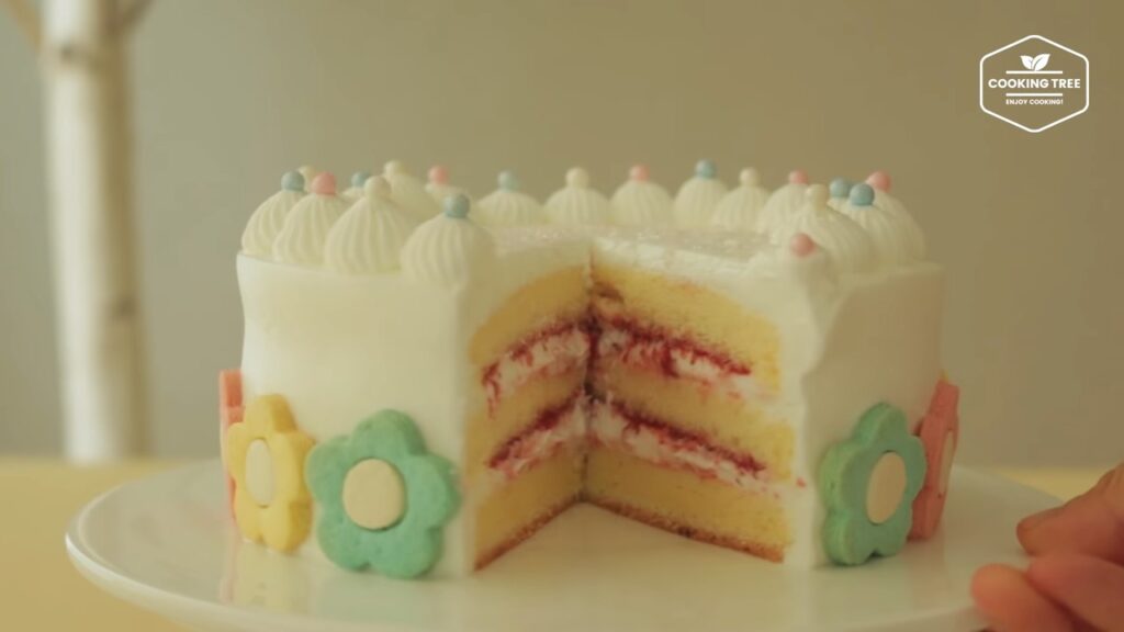 Flower cookie cake Recipe Cooking tree