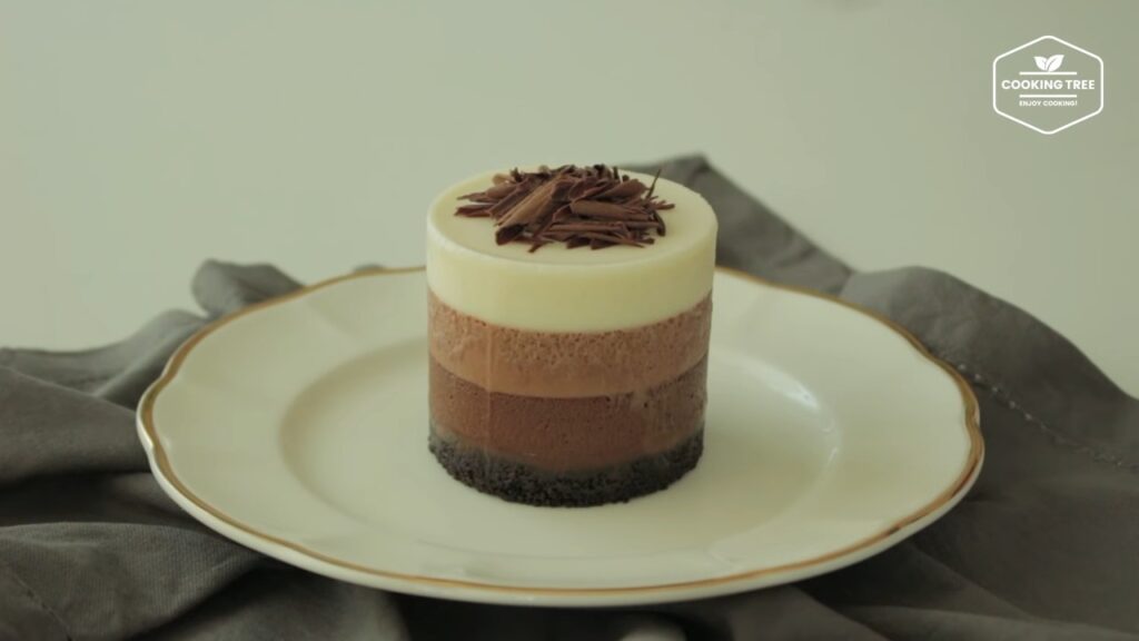 Triple Chocolate Mousse Cake Recipe Cooking tree
