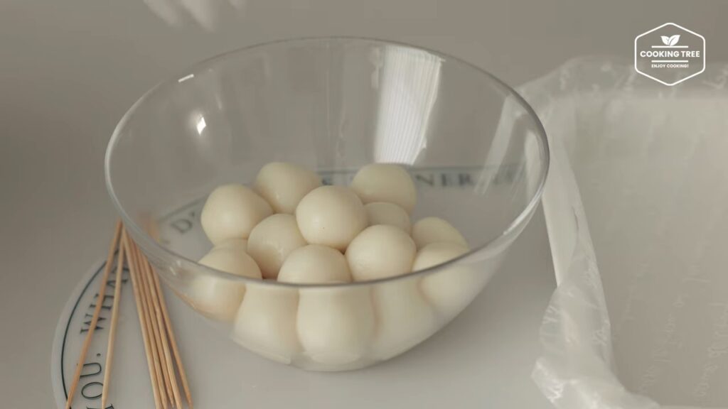 Rezept für Kartoffelklebreisbällchen (Dango). 31 크림에 퐁당 쫄깃쫄깃 감자 찹쌀볼 당고 만들기 Potato Glutinous Rice Ball Dango Recipe Cooking tree screenshot