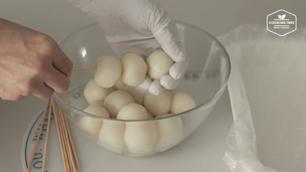 Rezept für Kartoffelklebreisbällchen (Dango). 34 크림에 퐁당 쫄깃쫄깃 감자 찹쌀볼 당고 만들기 Potato Glutinous Rice Ball Dango Recipe Cooking tree screenshot