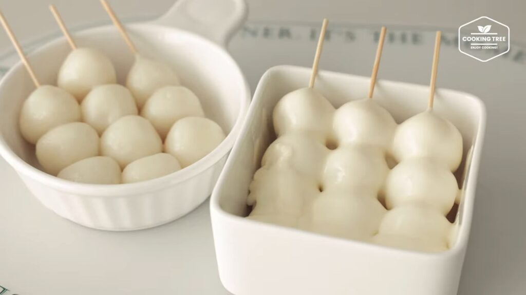 Rezept für Kartoffelklebreisbällchen (Dango). 44 크림에 퐁당 쫄깃쫄깃 감자 찹쌀볼 당고 만들기 Potato Glutinous Rice Ball Dango Recipe Cooking tree screenshot