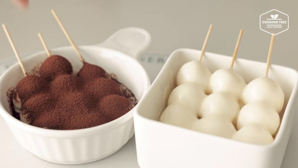 Rezept für Kartoffelklebreisbällchen (Dango). 48 크림에 퐁당 쫄깃쫄깃 감자 찹쌀볼 당고 만들기 Potato Glutinous Rice Ball Dango Recipe Cooking tree screenshot