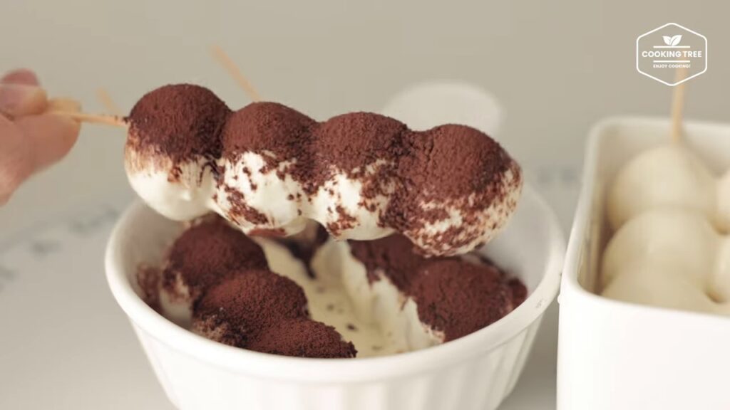 Rezept für Kartoffelklebreisbällchen (Dango). 50 크림에 퐁당 쫄깃쫄깃 감자 찹쌀볼 당고 만들기 Potato Glutinous Rice Ball Dango Recipe Cooking tree screenshot